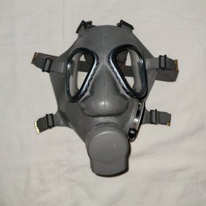 Costume Gas Mask - EUC - Soft Plastic - Grey - Adult size